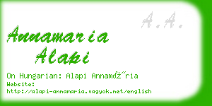 annamaria alapi business card